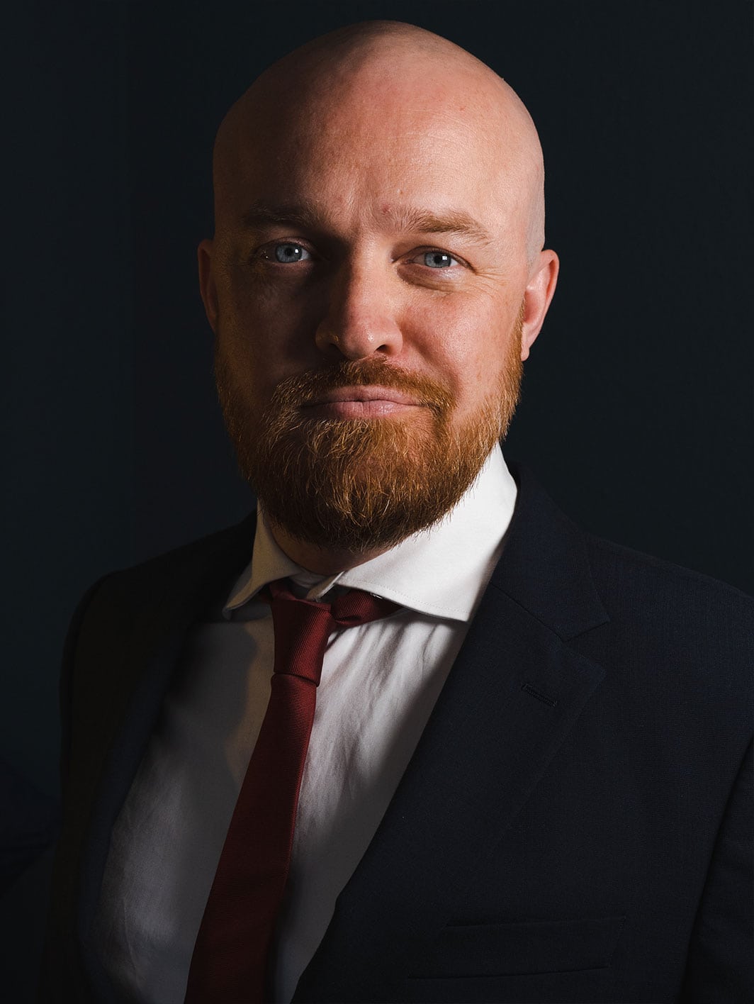 Portrait of Hanseatic Strategy Network founder in suit and tie